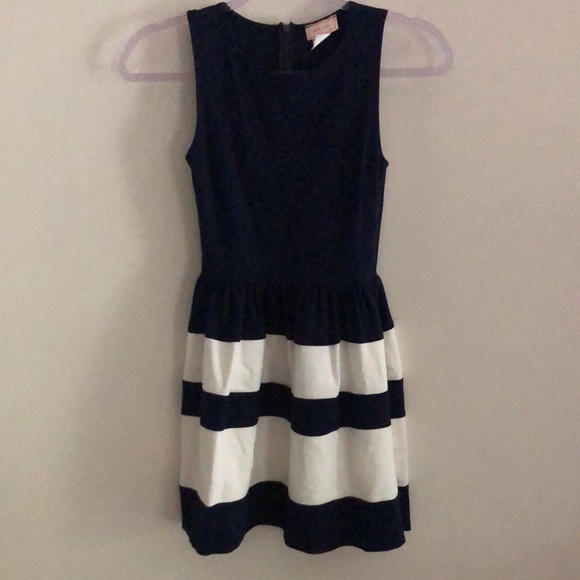 love…ady Dresses & Skirts - Navy and White Striped Midi Dress